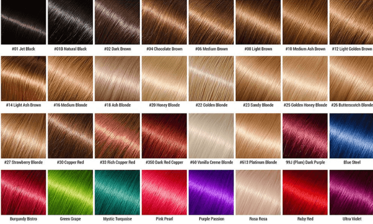Choose Hair Extension Colors - Hair Color Chart
