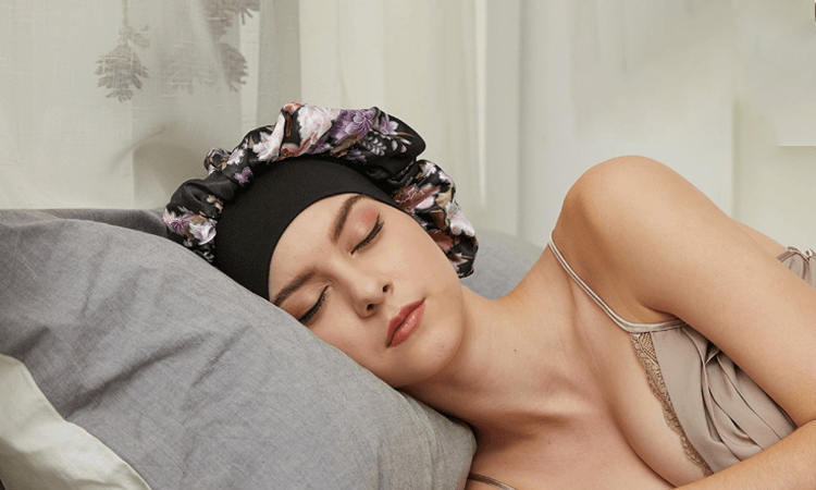 Sleep with Hair Extensions - with a sleep cap