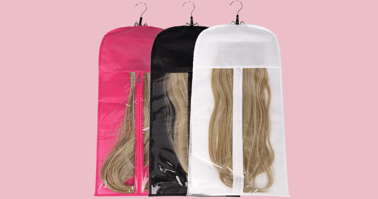 storage bag for hair extensions