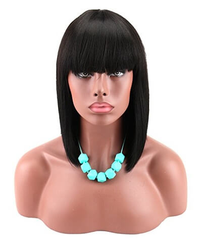 Egyptian Style Wig with Bangs