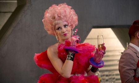 Effie Trinket pink wig