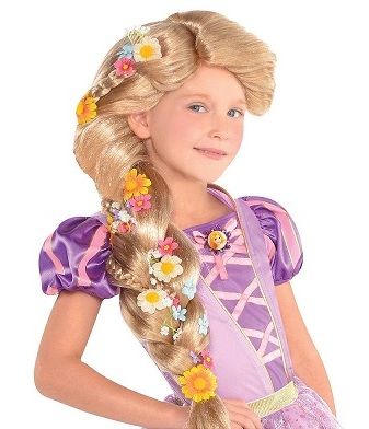 Rapunzel with Flowers Kids Wig