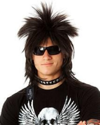 The 80s Spiky Punk Mullet Wig