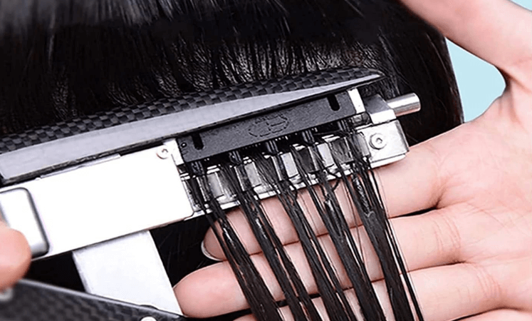 6D Hair extensions Install