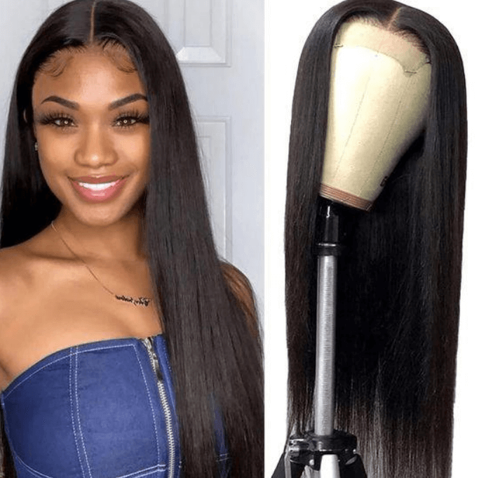 long-wig-hairstyles: Black Straight