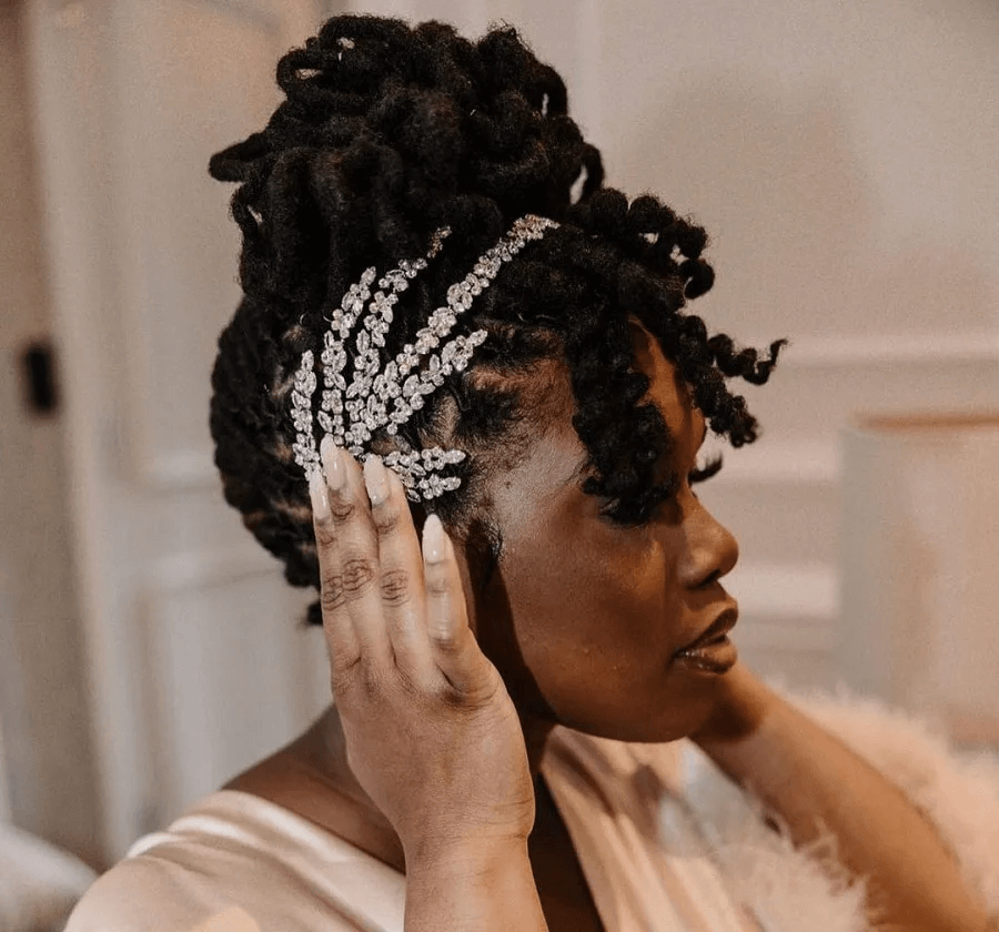 Curly Dreads With Hair Jewelry