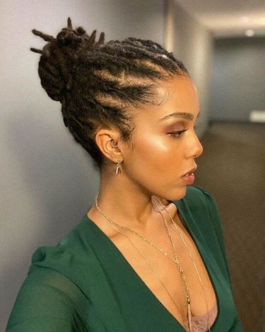 Locs Updos Hairstyles : 1-Classic-Locs-Updo