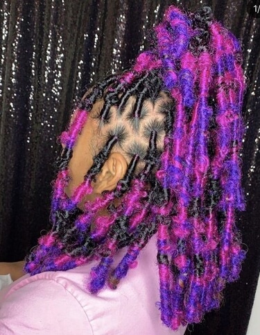 62-Alternating-Color-Butterfly-Locs